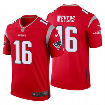 Jakobi Meyers New England Patriots red Inverted Legend jersey