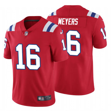 Jakobi Meyers New England Patriots red Vapor jersey