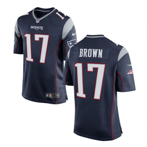 Antonio Brown New England Patriots navy Limited jersey