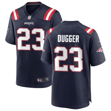Kyle Dugger New England Patriots navy Game jersey