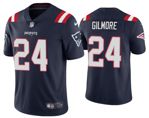Stephon Gilmore New England Patriots navy Vapor jersey