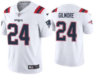 Stephon Gilmore New England Patriots white Vapor jersey