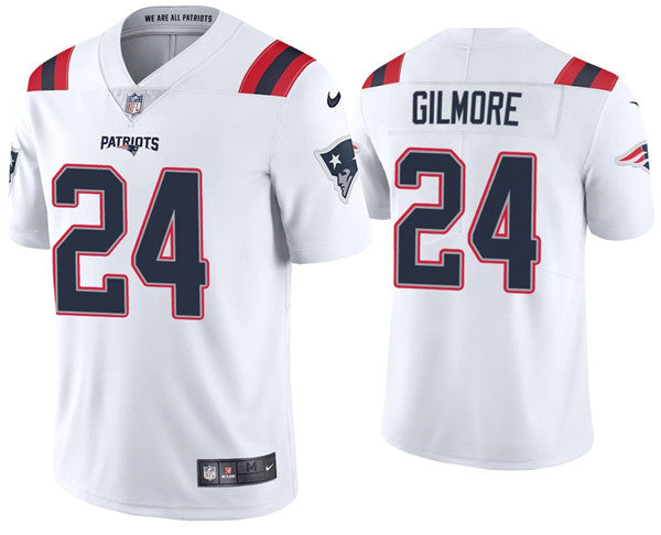 Stephon Gilmore New England Patriots white Vapor jersey