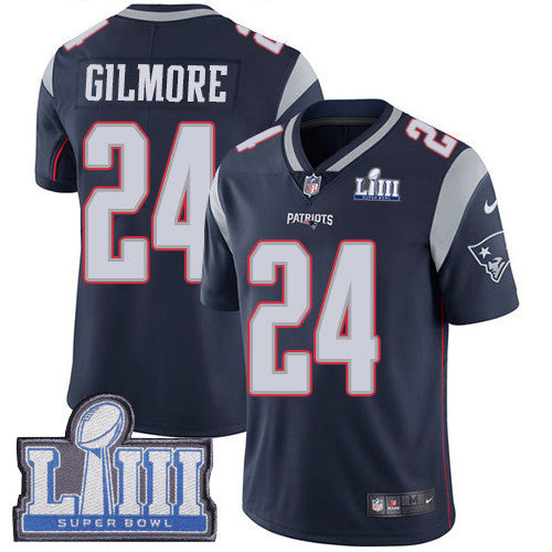 Stephon Gilmore New England Patriots navy Vapor jersey