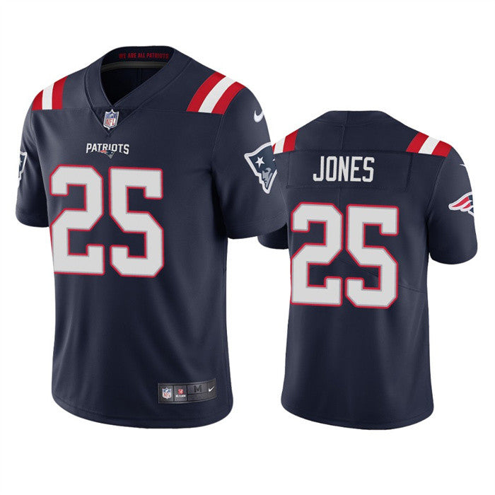 Marcus Jones New England Patriots navy Vapor jersey