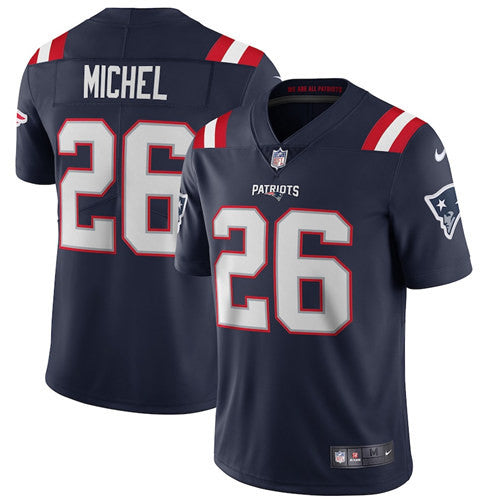 Sony Michel New England Patriots navy Vapor jersey