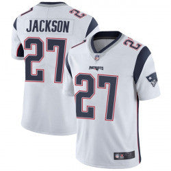 J.C. Jackson New England Patriots white Vapor jersey