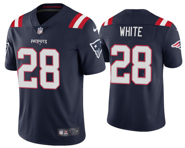 James White New England Patriots navy Vapor jersey