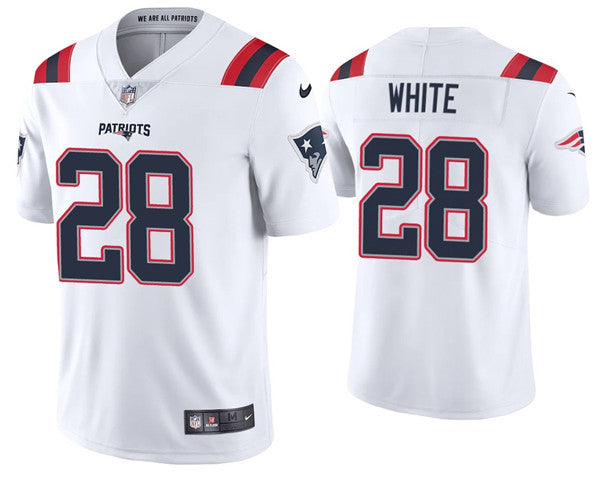 James White New England Patriots white Vapor jersey
