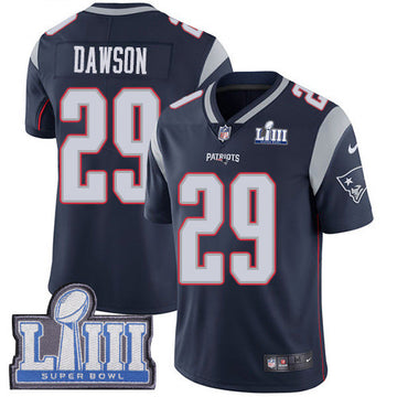 Duke Dawson New England Patriots navy Vapor jersey