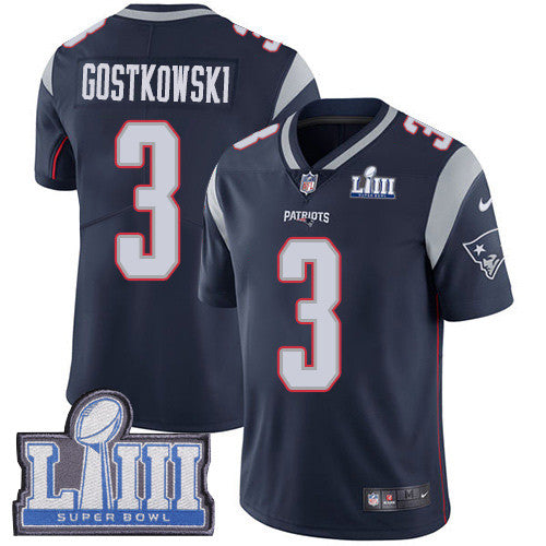 Stephen Gostkowski New England Patriots navy Vapor jersey
