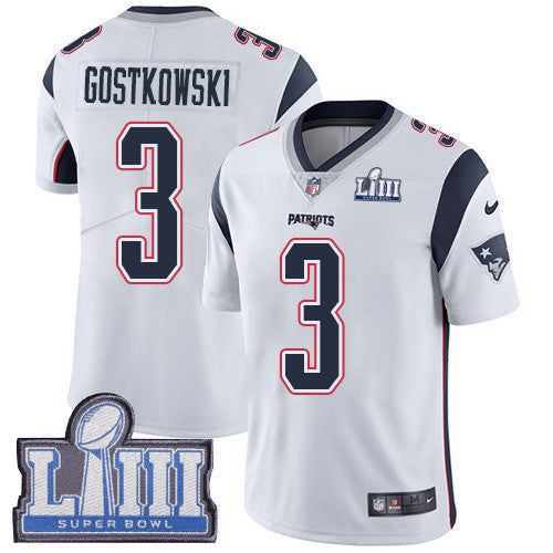 Stephen Gostkowski New England Patriots white Vapor jersey