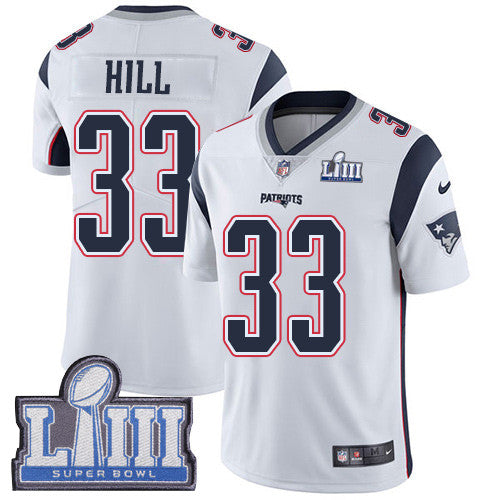 Jeremy Hill New England Patriots white Vapor jersey