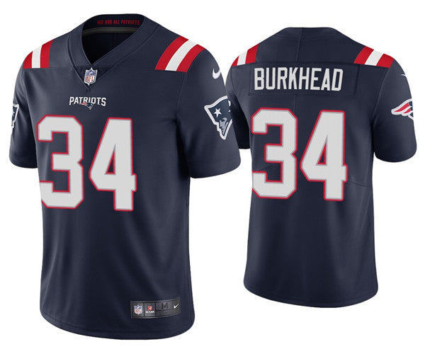 Rex Burkhead New England Patriots navy Vapor jersey
