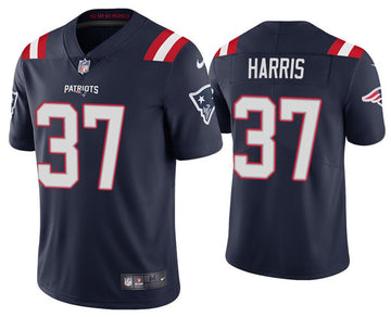 Damien Harris New England Patriots navy Vapor jersey