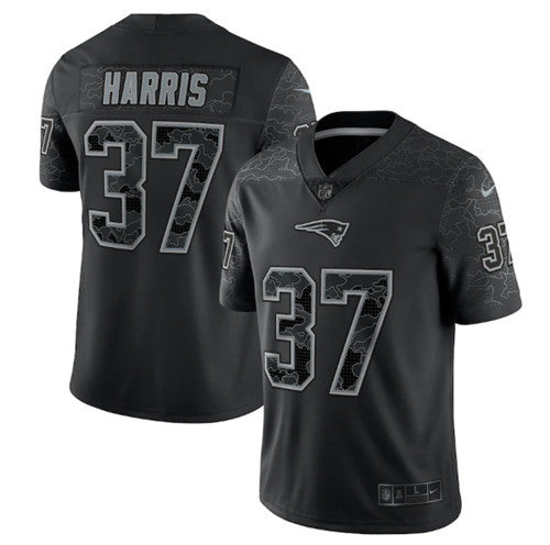 Damien Harris New England Patriots black Limited jersey