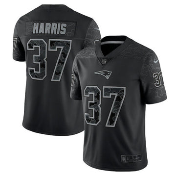 Damien Harris New England Patriots black Limited jersey