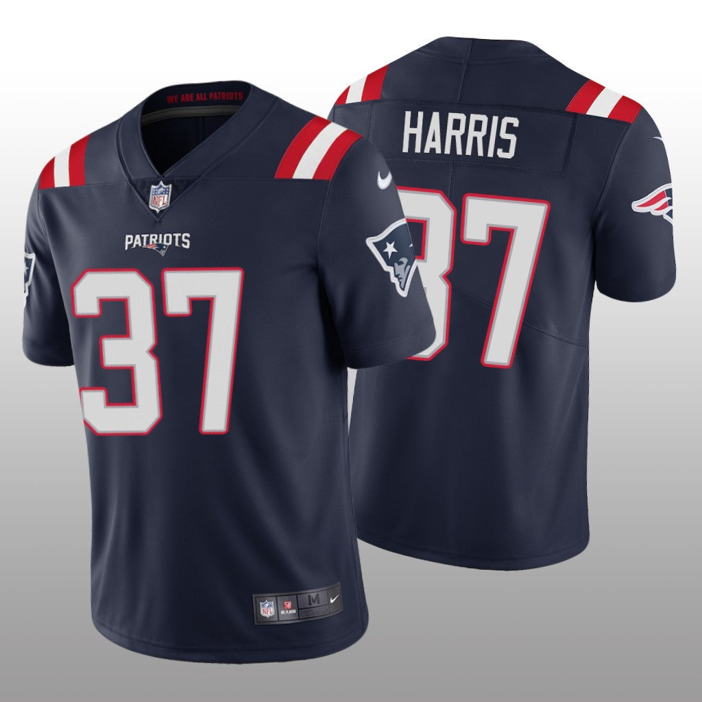 Damien Harris New England Patriots navy Vapor jersey