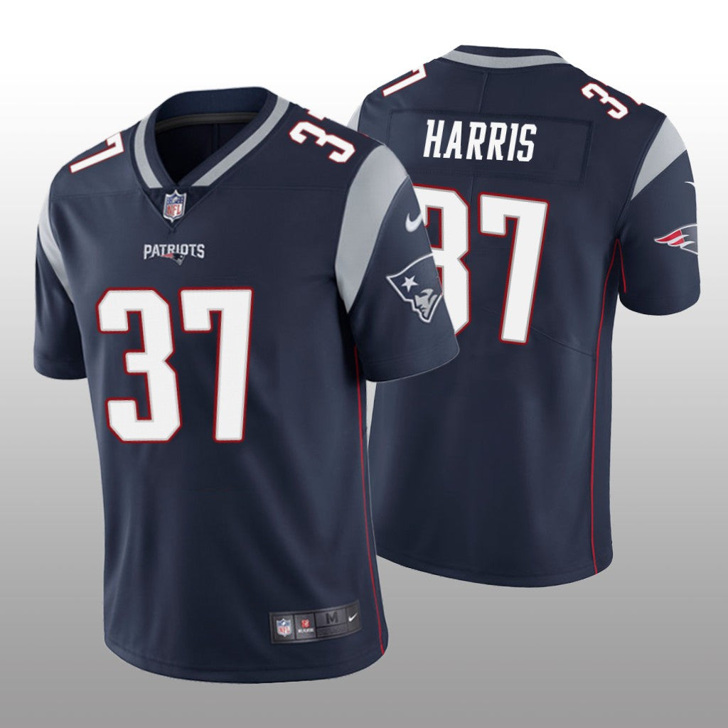 Damien Harris New England Patriots navy Vapor jersey