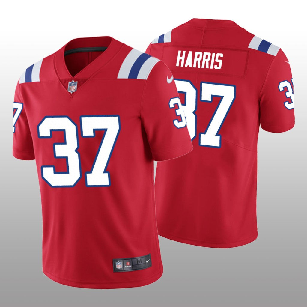 Damien Harris New England Patriots red Vapor jersey