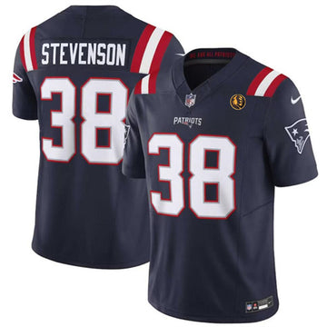 Rhamondre Stevenson New England Patriots navy Vapor jersey