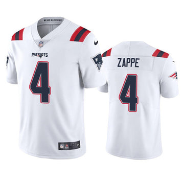 Bailey Zappe New England Patriots white Vapor jersey