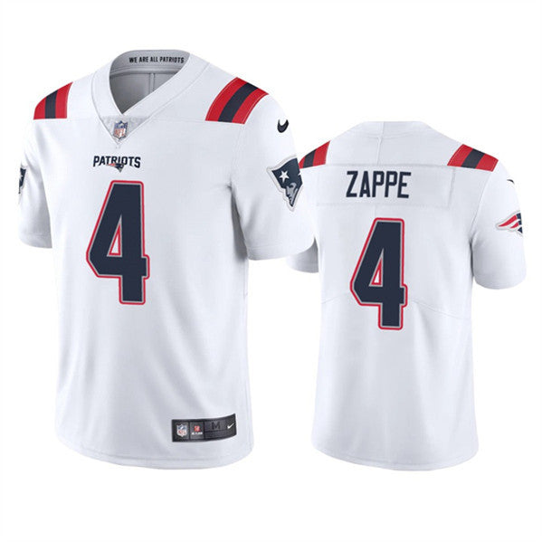 Bailey Zappe New England Patriots white Vapor jersey