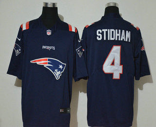 Jarrett Stidham New England Patriots navy Vapor jersey