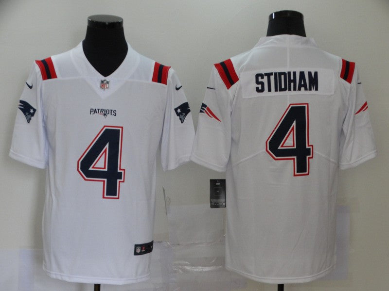 Jarrett Stidham New England Patriots white Vapor jersey