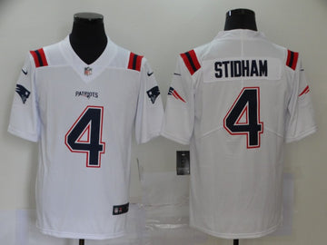 Jarrett Stidham New England Patriots white Vapor jersey