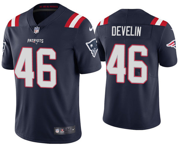 James Develin New England Patriots navy Vapor jersey