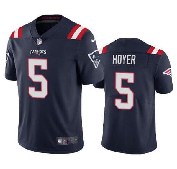 Brian Hoyer New England Patriots navy Vapor jersey