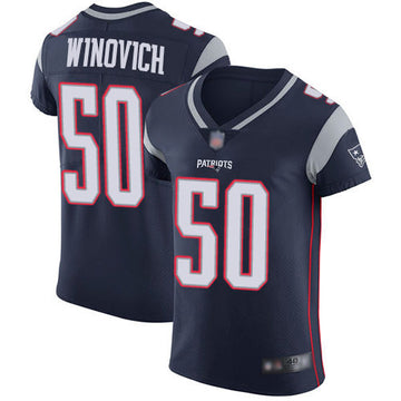 Chase Winovich New England Patriots navy Vapor jersey
