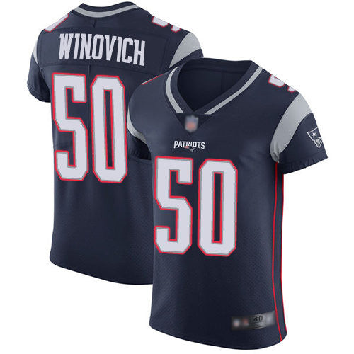 Chase Winovich New England Patriots navy Vapor jersey