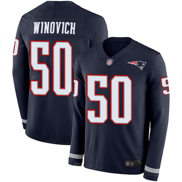 Chase Winovich New England Patriots navy Limited jersey