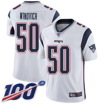 Chase Winovich New England Patriots white Vapor jersey