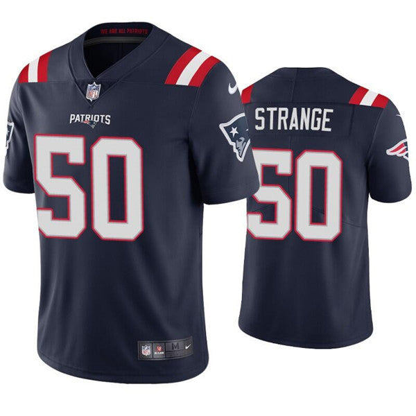 Cole Strange New England Patriots navy Vapor jersey
