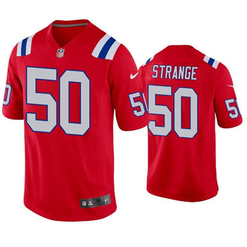 Cole Strange New England Patriots red Vapor jersey