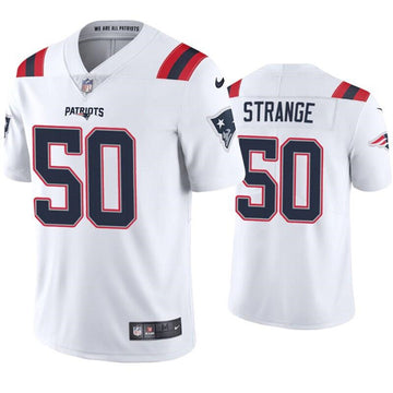 Cole Strange New England Patriots white Vapor jersey