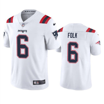 Nick Folk New England Patriots white Vapor jersey