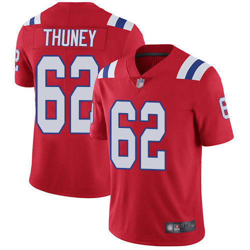 Joe Thuney New England Patriots red Vapor jersey