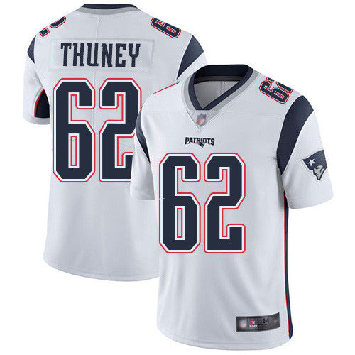 Joe Thuney New England Patriots white Vapor jersey