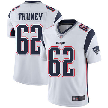 Joe Thuney New England Patriots white Vapor jersey