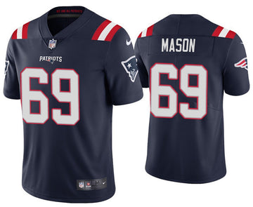 Shaq Mason New England Patriots navy Vapor jersey