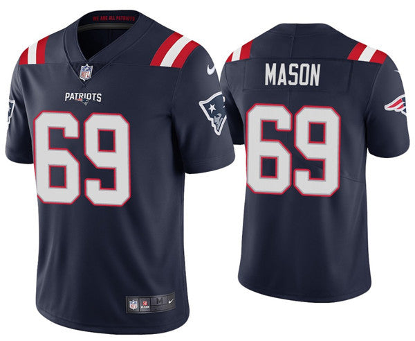 Shaq Mason New England Patriots navy Vapor jersey