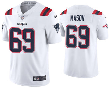 Shaq Mason New England Patriots white Vapor jersey