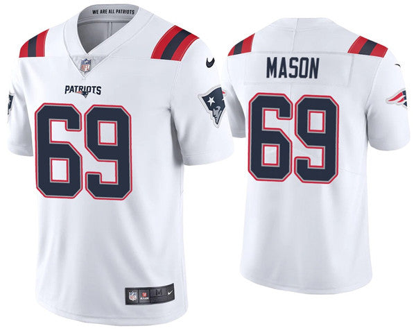 Shaq Mason New England Patriots white Vapor jersey