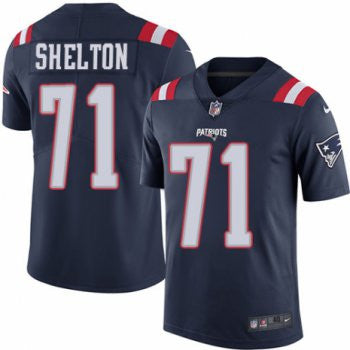 Danny Shelton New England Patriots navy Vapor jersey