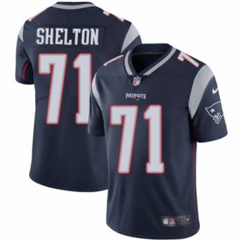 Danny Shelton New England Patriots navy Vapor jersey