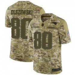 Gunner Olszewski New England Patriots camo Salute To Service jersey